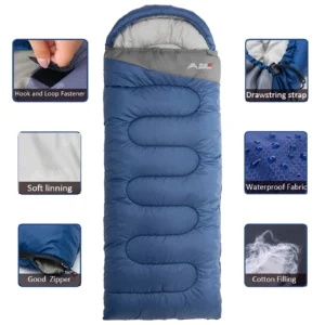 BISINNA Camping Sleeping Bag Ultralight Waterproof