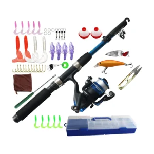 Portable Kids Telescopic Fishing Rod Set