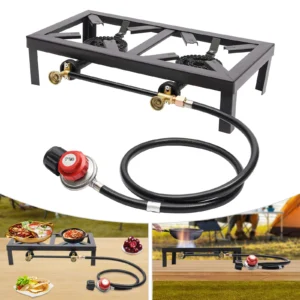 Double Burner Outdoor Gas Stove Propane