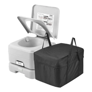SucceBuy Portable Toilet for Camping Porta Potty Push-Button Pressurized Flush Commode Leak-proof and Odourless Portable Toilet